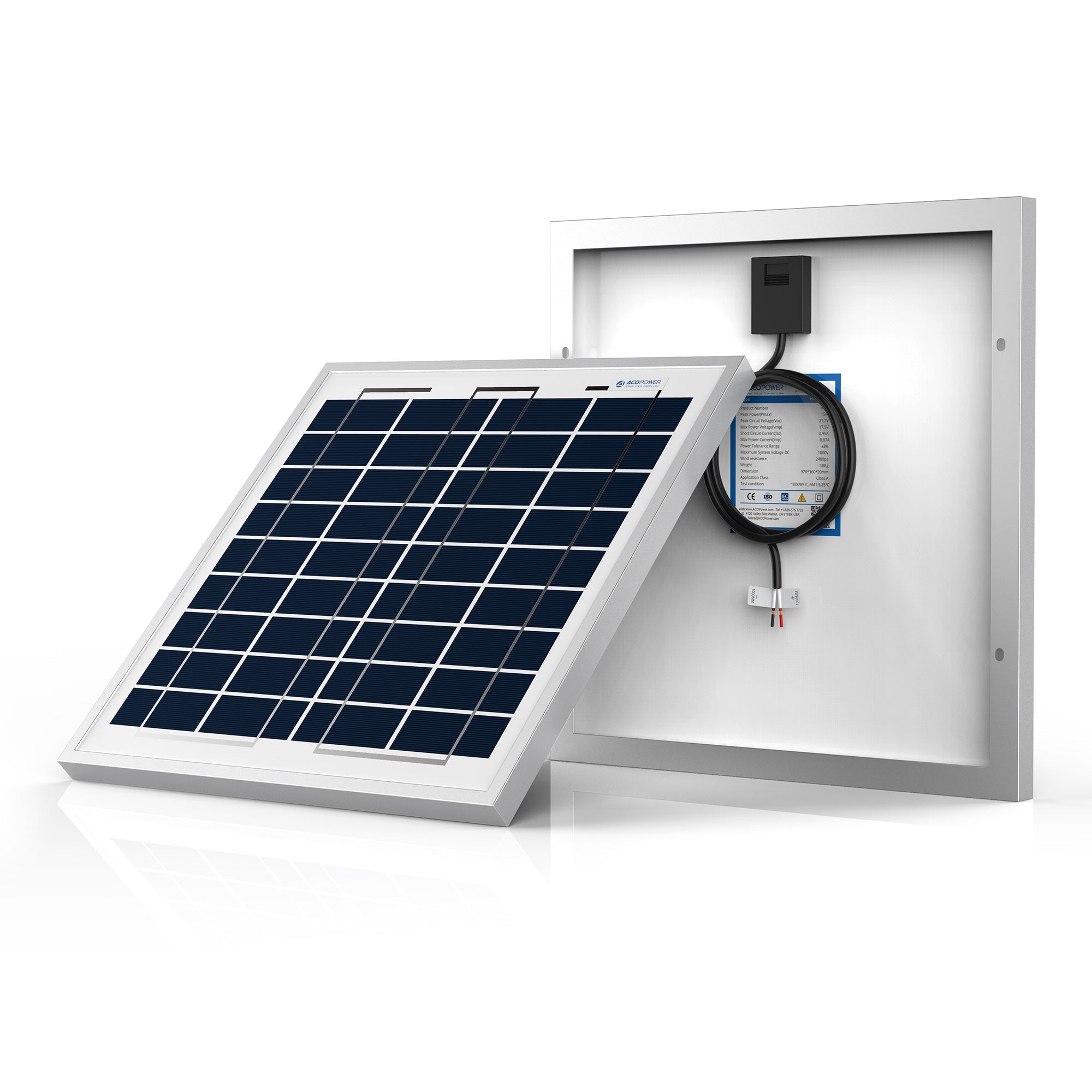 ACOPOWER Poly Solar Panel——15W,  25W, 35W