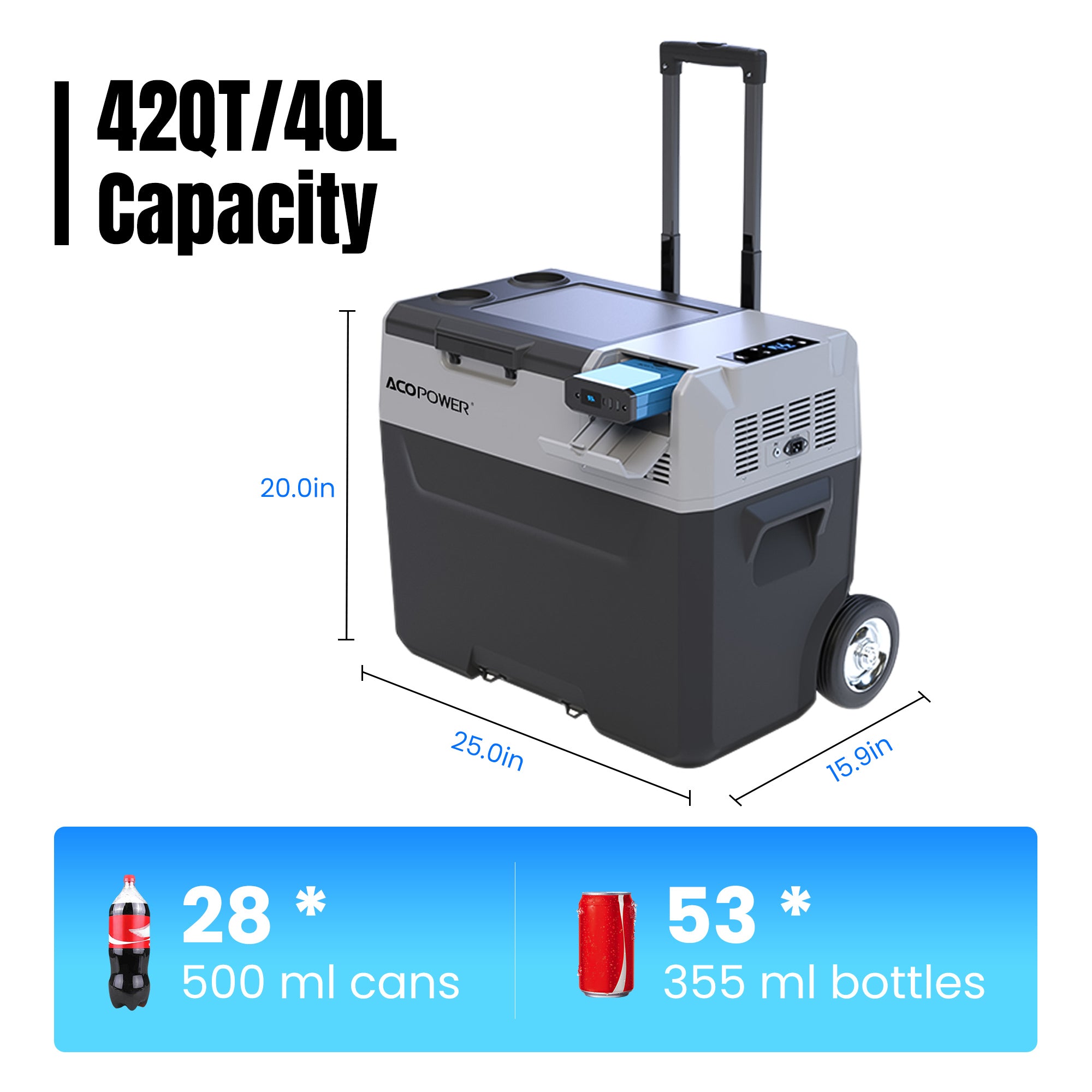 ACOPOWER LiONCooler Pro Portable Solar Fridge Freezer——30L,40L,50L