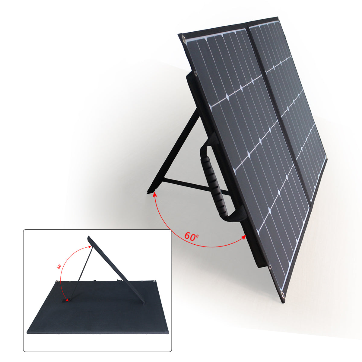 ACOPOWER Panel solar plegable monocristalino Sunpower de 100 vatios